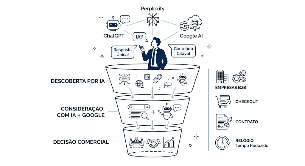 Triangulo de entidade GEO — Wikidata Wikipedia Schema.org para empresa nas IAs