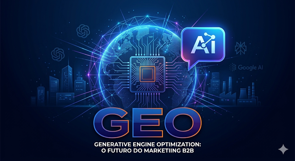 GEO comparado ao SEO — empresa nas IAs versus busca tradicional B2B